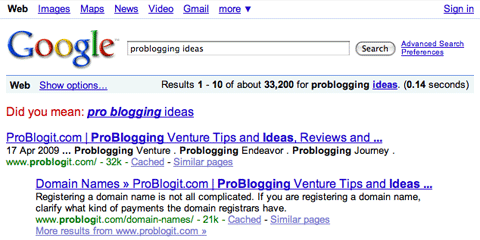 2009-05-problogging-ideas-keywords-screenshot